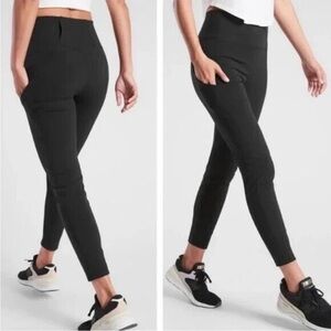 ATHLETA Trekkie Hybrid Crop Tight Hiking Pant Size 4 Black